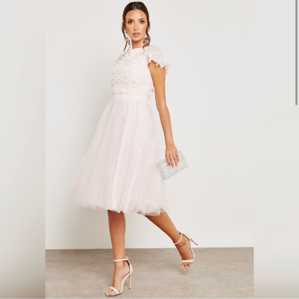 Chi Chi London Bridal Soft Pink Dress Size 8